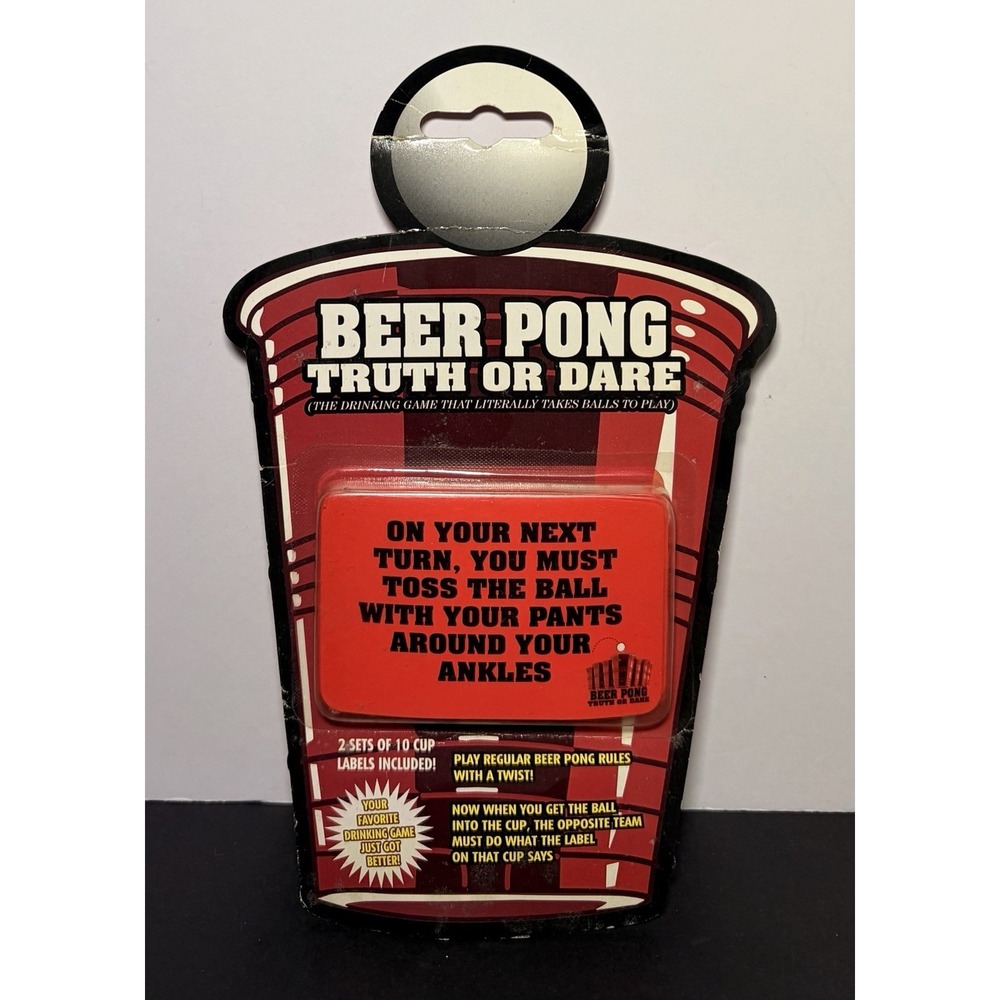 Beer Pong Truth or Dare Drinking Game, Mature, Y2K 2010s, RARE‎ HTF